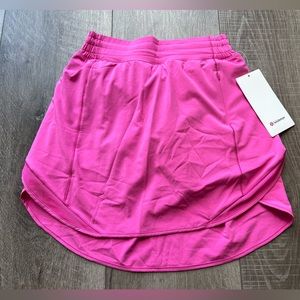 Lululemon Hotty Hot High-Rise Skirt *Long in Sonic Pink Size 4